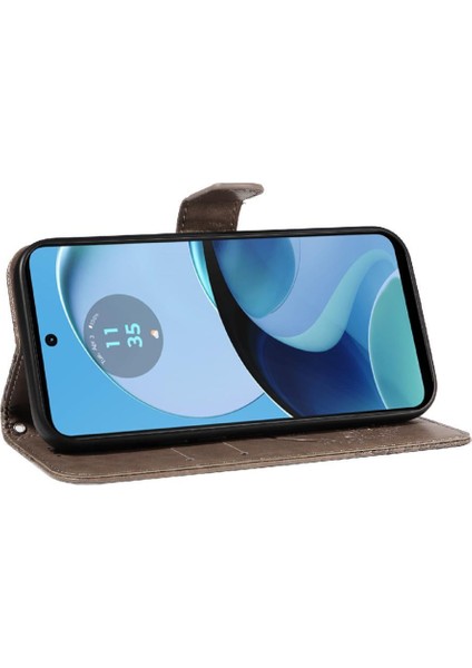 Motorola Moto G14 4g Için Flip Case Kredi Kartı Yuvası ile Kabartmalı Yüksek (Yurt Dışından) modelleri