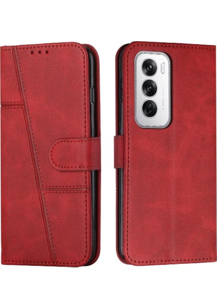 Oppo Oppo 12 5g Pu Deri Tam Koruma Kartı Ekleme Için Flip Case (Yurt Dışından)