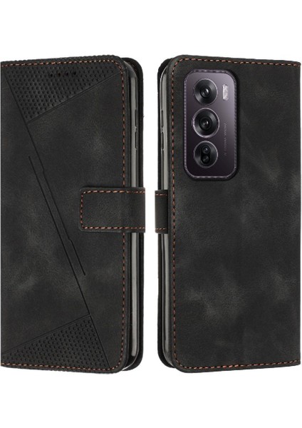 Oppo Oppo 12 Pro 5g Için Flip Case Cüzdan Kart Ekleme Pu Deri (Yurt Dışından)