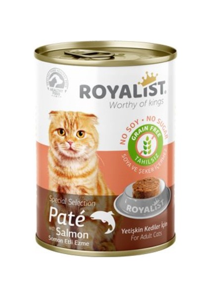 Royalıst Kedi Somonlu Pate Konserve 12X400 gr 12