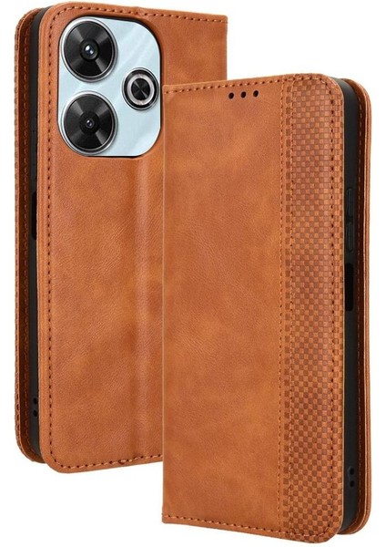 Xiaomi Poco M6 4g Pu Deri Manyetik Kapatma Cüzdan (Yurt Dışından)