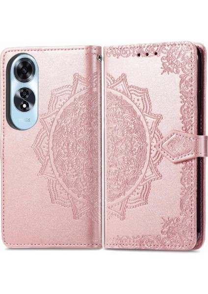 Oppo A60 4g Için Flip Case Basit Iş Zarif Desen Darbeye (Yurt Dışından)