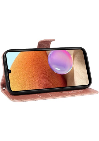 Samsung Galaxy A32 5g Için Flip Case Yüksek Kalite Deri ile Kabartmalı (Yurt Dışından) fırsatları