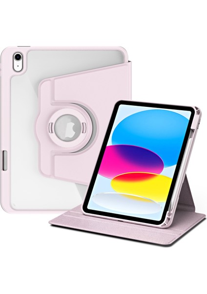 Apple iPad Air 11 Inç 6. Nesil (2024) Yatay ve Dikey Dönebilen Standlı Kalem Şarjına Uygun Darbe Dayanıklı Thermix Kılıf A2899 A2900