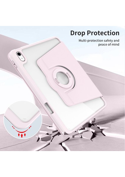 Apple iPad Air 11 Inç 6. Nesil (2024) Yatay ve Dikey Dönebilen Standlı Kalem Şarjına Uygun Darbe Dayanıklı Thermix Kılıf A2899 A2900 fırsatları