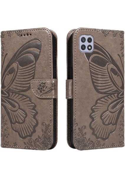 Samsung Galaxy A22 5g Için Flip Case Yüksek Kalite Deri Ayrılabilir El (Yurt Dışından)