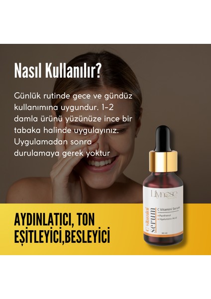 C Vitamini Aydınlatıcı ve Ton Eşitleyici Cilt Serumu 30 ml