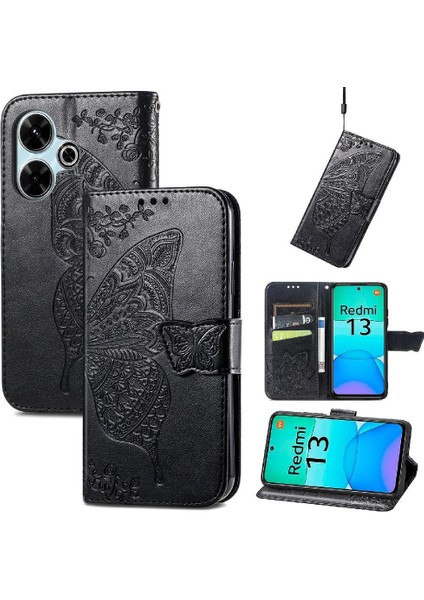 Xiaomi Redmi Için Flip Case 13 4g Kapak Çevirin Zarif Desen Darbeye (Yurt Dışından)