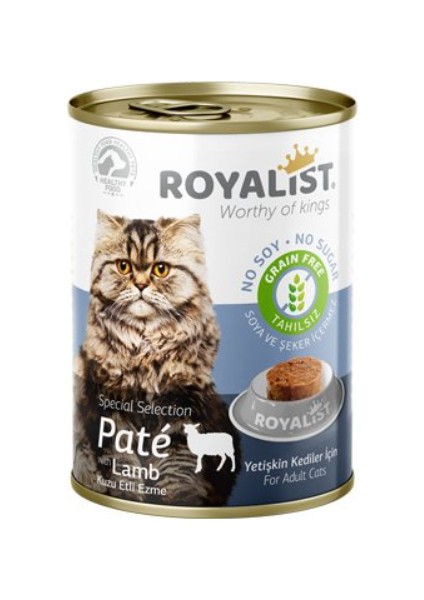 Kedi Kuzu Etli Pate Konserve 12X400 gr