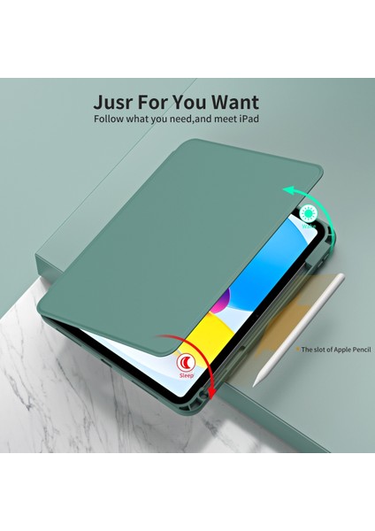 Apple iPad Air 11 Inç 6. Nesil (2024) Yatay ve Dikey Dönebilen Standlı Kalem Şarjına Uygun Darbe Dayanıklı Thermix Kılıf A2899 A2900 fiyatları