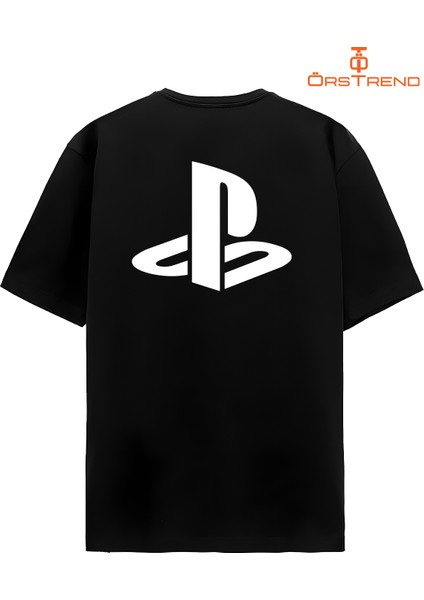 Playstation Baskılı Oversize Tişört