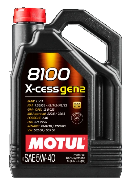 8100 X-Cess Gen2 5W40 5 Lt (Üretim Yılı 2024)