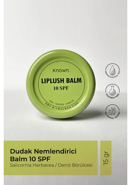 Dudak Koruyucu, Onarıcı Ve Nemlendirici Balm 10 Spf - 15g (Olive Oil-Calendula Oil-Jojoba Oil)