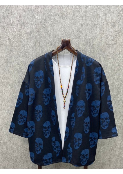 Oversize Bohem Desenli Kimono