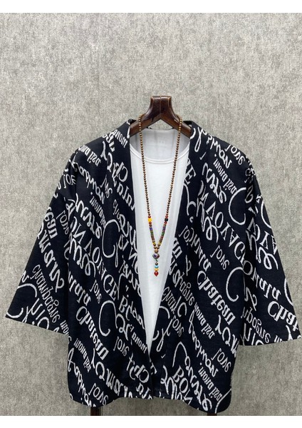 Oversize Bohem Desenli Kimono