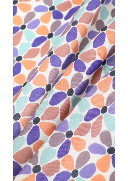 Çiçek Desenli Yeşil Eşarp 95X95 fiyatları