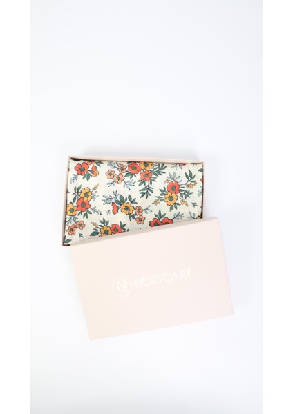 Çiçek Desenli Turuncu Soft Eşarp 95X95 modelleri