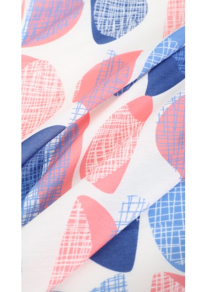 Desenli Pembe Eşarp 95X95 fiyatları