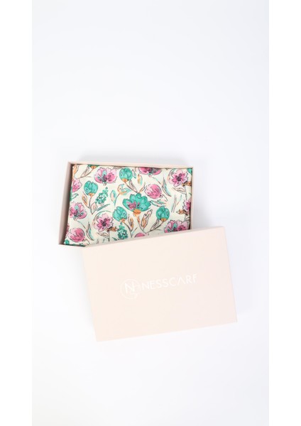 Çiçek Desenli Turkuaz Eşarp 95X95 modelleri