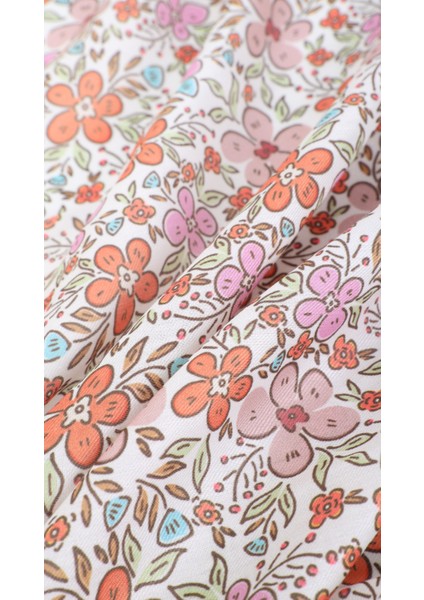 Çiçek Desenli Kahverengi Soft Eşarp 95X95 fiyatları