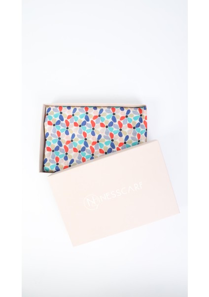 Çiçek Desenli Mavi Eşarp 95X95 modelleri