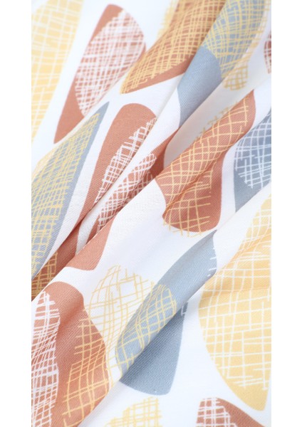 Desenli Sarı Eşarp 95X95 fiyatları