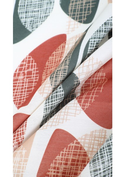 Desenli Kahverengi Eşarp 95X95 fiyatları