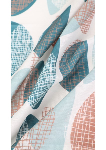 Desenli Yeşil Eşarp 95X95 fiyatları