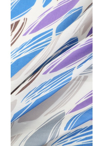 Yaprak Desenli Mor Soft Eşarp 95X95 fiyatları