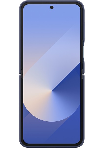 Galaxy Flip6 Yüzüklü Slikon Kılıf - Mavi