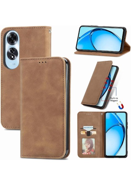 Oppo A60 4g Için Flip Case Basit Iş Deri Kılıf Kapak Çevirin Cüzdan (Yurt Dışından) fırsatları