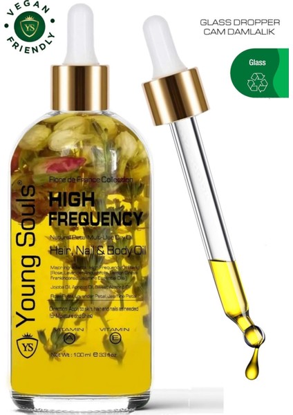 Aromatherapy High Frequency Multi Use Oil Yüksek Frekans Yüz Saç Tırnak & Vücut Bakım Kuru Yağ 100ml fırsatları