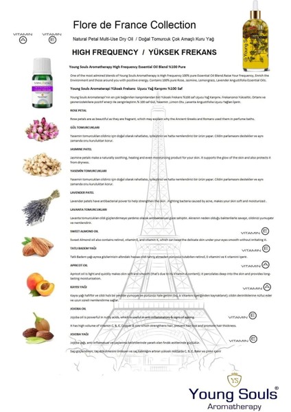 Aromatherapy High Frequency Multi Use Oil Yüksek Frekans Yüz Saç Tırnak & Vücut Bakım Kuru Yağ 100ml indirimleri