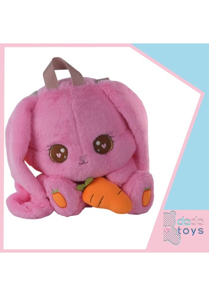 Dada Toys Tavşan Peluş Çanta 40 cm Pembe 12