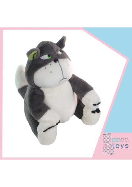 Kizgin Kedi Sabri Peluş Uyku Arkadaşi 40 cm Antrasit 12