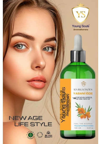 Aromatherapy Sea Buckthorn Carrier Oil Yabani Yalancı İğde Taşıyıcı Yağ 100 Ml