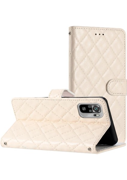 Xiaomi Redmi Not 10S Için Flip Case Pu Deri Cüzdan Manyetik Folio Kart (Yurt Dışından)