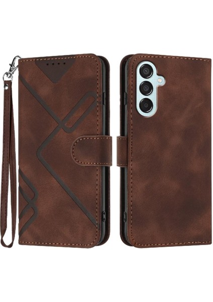 Samsung Galaxy M15 Pu Deri Manyetik Kapak Flip Cüzdan Için Flip Case (Yurt Dışından)