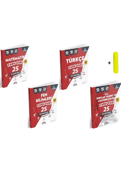 8. Sınıf LGS Tüm Dersler 25 Sistematik Sarmal Deneme