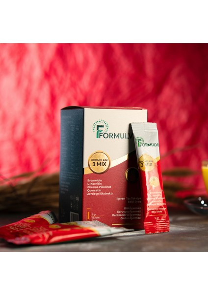 Bromelain 3 Mıx Detox Etkili K*lo Verme Destekli Vitamin Takviye 15 Şase 2 Kutu modelleri