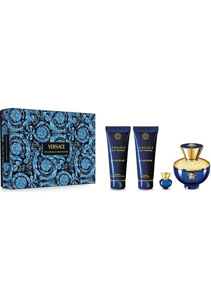 Dylan Blue Pour Femme Edp 100 Ml + Body Lotion 100 Ml + Shower Gel 100 Ml + Edp 5 Ml