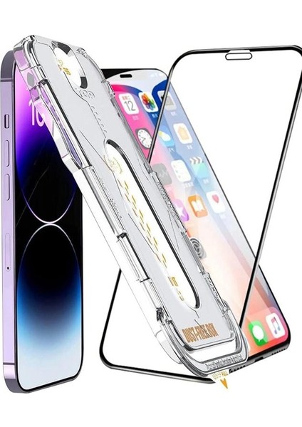 3gen Case Iphone 11 Pro Max Magıc Otomatik Kolay Hizalama Aparatlı Cam Ekran Koruyucu Poınt Magic