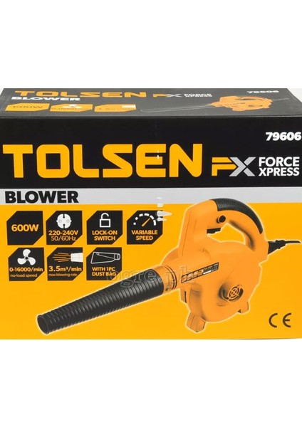 79606 600W Hava Üfleme Devir Ayarlı