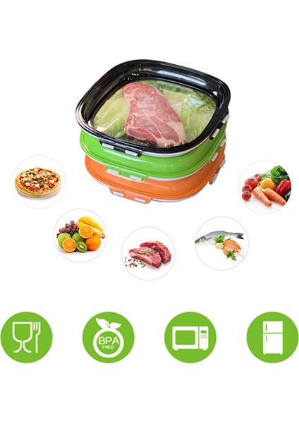 Siyah Kare Stili Yaratıcı Gıda Saklama Tepsisi Taze Tutma Organizatörü Mükemmel Esnek Taze Tepsi Yeniden Kullanılabilir Gıda Saklama Kabı (Yurt Dışından) fiyatları