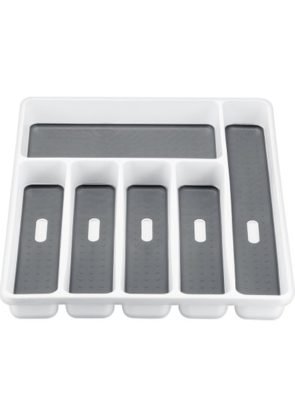 Yeni 6 Bölümlü Çatal Kaşık Bıçak Ayırma Plastik Saklama Kutusu Mutfak Çekmece Düzenleyici (Yurt Dışından) modelleri