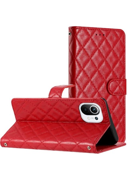 Xiaomi 11 Lite Için Flip Case Pu Deri Cüzdan Kickstand Kart Yuvaları Tutucu (Yurt Dışından)