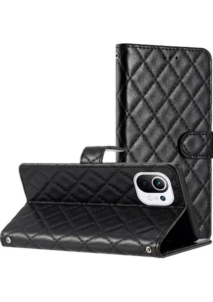 Xiaomi 11 Lite Için Flip Case Pu Deri Cüzdan Kickstand Kart Yuvaları Tutucu (Yurt Dışından)