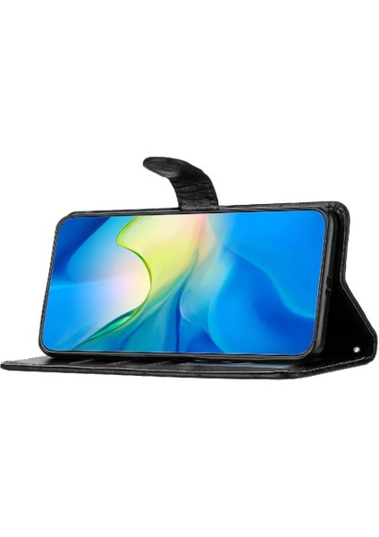 Xiaomi Poco Flip Kickstand Manyetik Folio Kart Yuvaları Tutucu Için Flip Case (Yurt Dışından)