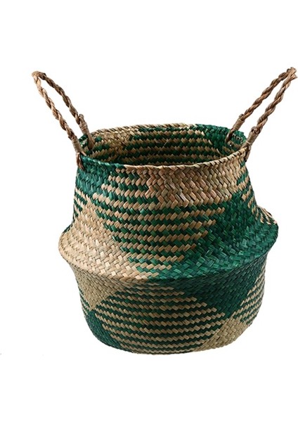 Model 8 Tarzı 38X36 cm Whısm El Yapımı Deniz Otu Depolama Sepeti Çiçek Saksısı Hasır Kap Rattan Konteyner Oyuncaklar Organizatör Tutucu Çamaşır Sepeti Ev Dekorasyonu (Yurt Dışından)
