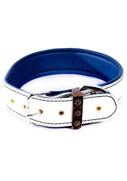 Beyaz Köpek Boyun Tasması Hakiki Deri modelleri